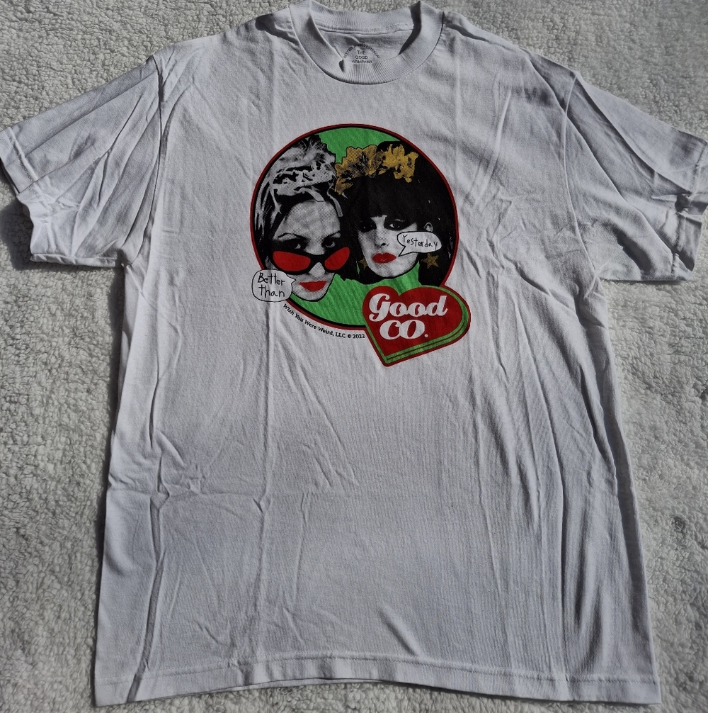 The Good Company White Graphic Short Sleeve Tee - Size Large